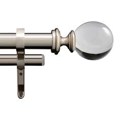 Designed with 25mm stainless steel rods in 2 finishes. Buy Double Ball Curtain Rod Online In India Decowindow In