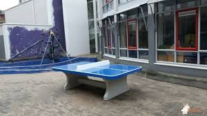 Pingpongtafel Afgerond Blauw Bij Boekmanschool In Amsterdam Blauw Amsterdam