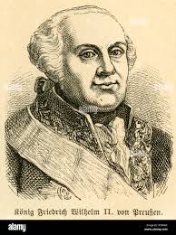 Friedrich II. Porträt des Königs von Preußen. Auch bekannt als Friedrich  der große (Friedrich der Grosse). Auf dem Pferderücken. 24 Stockfotografie 