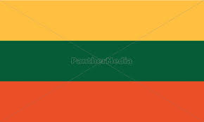 Die flagge litauens ist eine trikolore mit drei horizontalen streifen in gelb, grün und rot. Litauen Flagge Stock Photo 9591226 Bildagentur Panthermedia