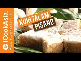6 lembar daun pandan, simpul. Kuih Talam Pisang Try Masak Icookasia Youtube