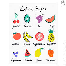 Fruits Of Fortune Illustration Food Fruit Horoscope Zodiac Sign Zoe Wodarz Zodiac Signs Astrology Zodiac Signs Gemini Zodiac Star Signs