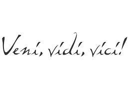 The veni vidi vici tattoo is a latin phrase that was said by julius caesar. Wandtattoo Veni Vidi Vici Wandtattoos De