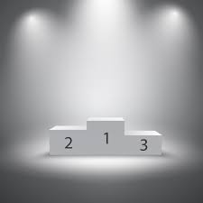 Round podium, empty stage illuminated by spotlights. Illuminated Sports Winners Podium 429501 Vector Art At Vecteezy