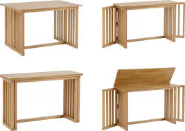 Amazon s choice for collapsible dining table. Richmond Foldaway Dining Table Space Saving Multi Purpose Slatted Oak Varnish 5056065613407 Ebay