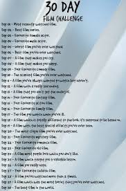 30 Day Film Challenge 30daychallenge Challenge Day Film 30 Day Challenge Journal Writing Challenge 30 Day Song Challenge