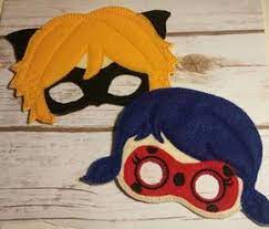 Miraculous Lady Bug Hero And Cat Noir Pretend Play Masks Handmade Mask Dress Up Costum Ladybug And Cat Noir Party Miraculous Ladybug Party Ladybug Birthday
