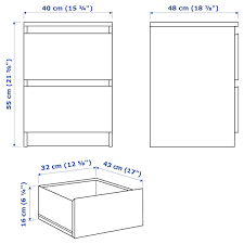 Let us know what you think about the ikea malm bedside table by leaving a product rating. Malm Black Brown Chest Of 2 Drawers 40x55 Cm Ikea