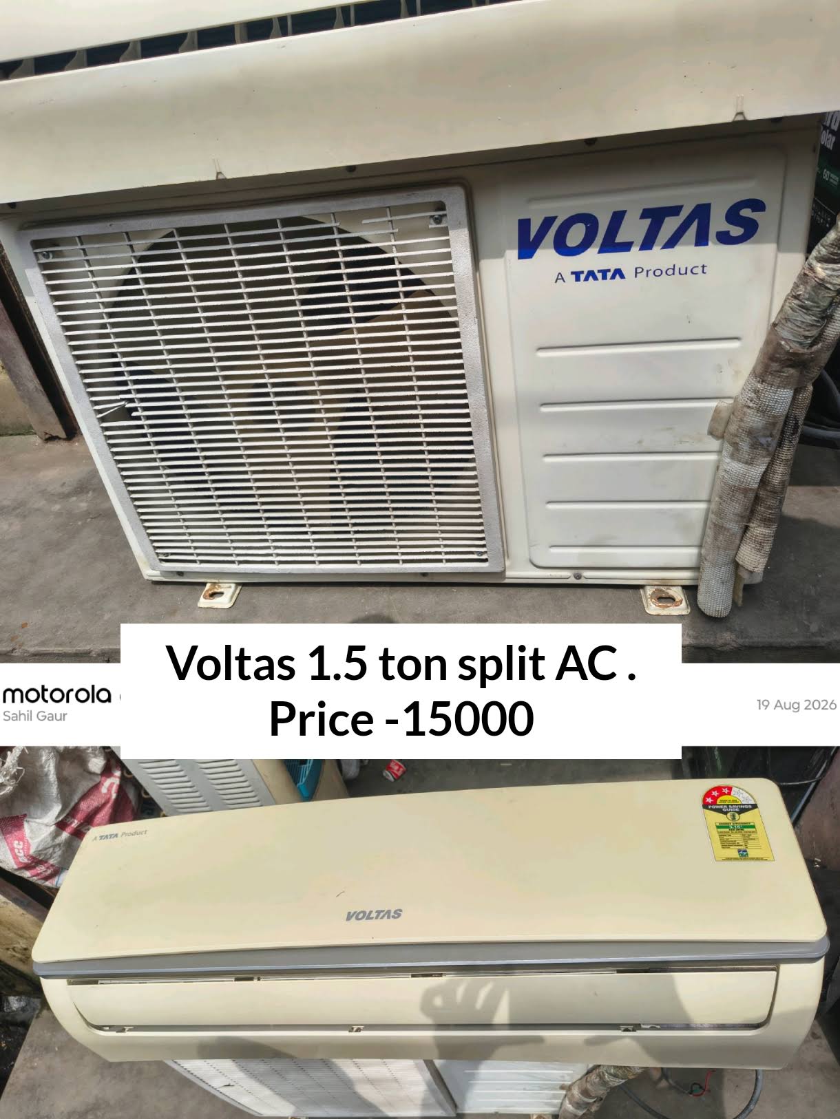 Voltas split AC product image
