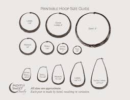 hoop earring size comparison pictures to pin on pinterest