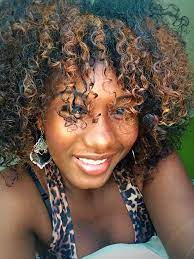 My Natural Hair With Honey Blonde Highlights Ombre Hair Blonde Natural Hair Styles Natural Hair Highlights