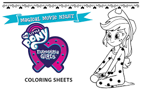 We have collected 38+ my little pony equestria girls coloring page images of various designs for you to color. My Little Pony Equestria Girls Magical Movie Night Coloring Sheets Shout Blog