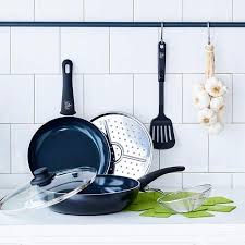Greenlife Soft Grip Absolutely Toxin Free Healthy Ceramic Nonstick Dishwasher Oven Safe Stay Cool Handle Cookware Cookware Set Ceramic Non Stick Walmart Deals