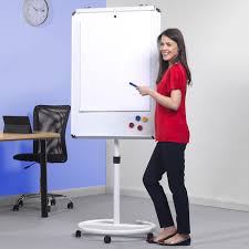 mobile presentation whiteboard and flipchart