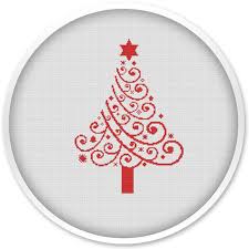 Free counted cross stitch patterns of christmas stars. Christmas Tree Cross Stitch Pattern Instant Download Free Etsy