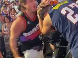 Video Phoenix Suns And Denver Nuggets Fans Get Into Fight Fadeaway World