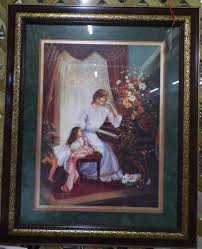 Large Like New Home Interior Picture Of Woman And Child Only 80 00 For A Picture Worth Over 125 00 Home Interiors And Gifts House Interior Interior Pictures