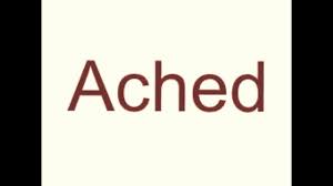 نتیجه جستجوی لغت [ached] در گوگل
