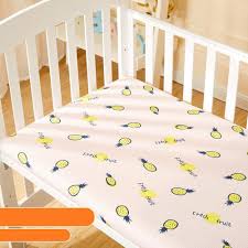 2019 Baby Crib Fitted Sheet Soft Knitting Cotton Baby Sheet Easy Clean Newborn Cot Mattress Cover Cartoon Todd Cotton Baby Sheets Baby Sheets Fitted Crib Sheet