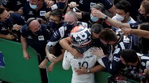 Pierre gasly, of the alpha tauri team scored his first win in f1, which brings only the second race victory for alpha tauri since 2008 here at the same track. Formula One Report And Quotes Pierre Gasly Secures Surprise Italian Grand Prix Victory As Lewis Hamilton Fumes In Monza