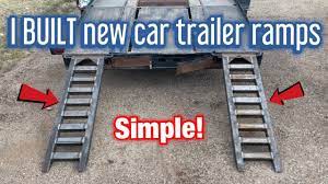 We heavily focus on the ease of loading and unloading automobiles safely, crafting ramps and mechanized lifts to help you load your. Car Trailer Ramp Build Fabrication Diy Youtube