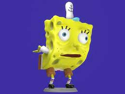 Spongebob Funny Meme Sculpture 3d Print 3d Model 3d Printable Cgtrader
