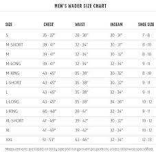 Wader Size Chart Foodfightapp