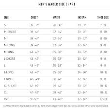 wader size chart foodfightapp