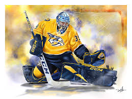 Pekka rinne took a lap around the ice as teammates watched, tapping their sticks against the nashville predators goaltender pekka rinne (35) smiles as he receives a standing ovation from the. Pekka Rinne Ii Digital Art By Don Olea