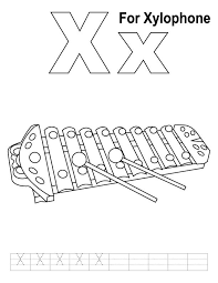 X For Xylophone Coloring Page With Handwriting Practice Download Free X For Xylophone Co Alphabet Coloring Pages Abc Coloring Pages Alphabet Crafts Preschool