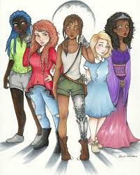 I found on deviantart.com great images of characters from the book by lostie815. The Lunar Chronicles Fairy Tale Heroines In The Future Lady Geek Girl And Friends