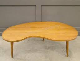 Vintage handmade retro kitsch live edge yew wood kidney shaped coffee table 50s. Lot Mid Century Modern Kidney Bean Shape Coffee Table
