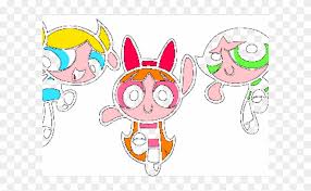 This is a an aesthetic of the powerpuff girls: Sticker Powerpuff Girls Blossom Clipart 1924313 Pinclipart