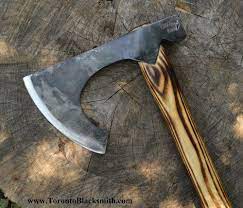 Blacksmith Forged Canada Handmade Axe Blacksmith Hatchet Paul Krzyszkowski Toronto Www Torontoblacksmith Com Paul Krzy Axe Blacksmithing Knives Forging Metal