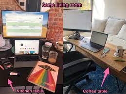 Your decor cannot be permanent or too large for the space. Photos 6 Couples Working From Home Together In Small Apartments