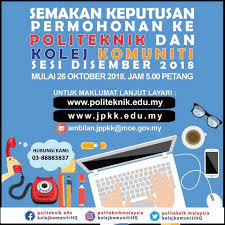 Check spelling or type a new query. Semakan Keputusan Permohonan Kolej Komuniti Bagan Serai Facebook