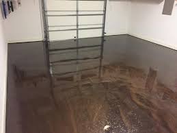 Rust Oleum Rocksolid 70 Oz Metallic Earth Brown Garage Floor Kit 2 Pack 286895 At The Home Depo Garage Floor Concrete Stained Floors Concrete Floor Coatings