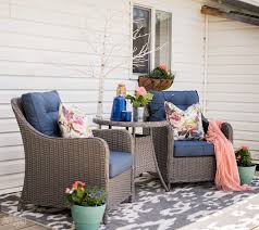 Colourful Studio Deck Makeover The Diy Mommy Outdoor Patio Decor Blue Patio Furniture Blue Patio Decor