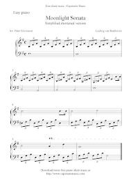 Very easy, easy, intermediate, and advanced. Moonlight Sonata Sheet Music Easy Epic Sheet Music