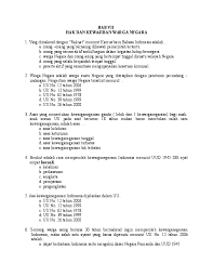 Soal pkn kelas 11 semester 2. Doc Soal Pkn Muh Muh Academia Edu