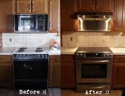 Solution For Replacing Old Over The Range Microwave With A New Hood And Leaving Existing Backsplash As Is Home Kitchens Kitchen Remodel Kitchen Hoods