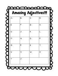 To list ways to pray for people from a to z, so i devised this printable graphic organizer for the task. Abc Adjective Graphic Organizer Writing Lessons Classroom Writing Teaching Language Arts