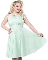 lindy bop julianna pastel green full circle dress