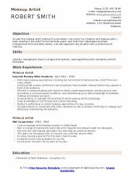 Makeup Artist Resume Samples Qwikresume