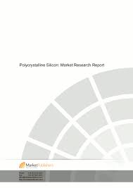 polycrystalline silicon market research report pages 1 15