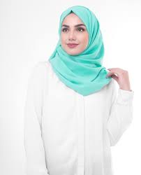 Luckily for you, you don't have to go it alone. Georgette Hijab Scarf Shawl In Aqua Green Color Modestpath Com