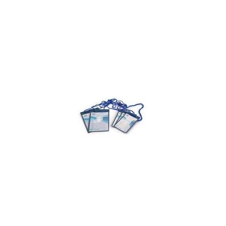  Lot de 100 porte-badges souple + cordons en nylon 95x130 mm — Synapses Maroc