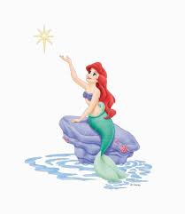 Download Ariel Sitting On Rock Png Free Download Files For Cricut Silhouette Plus Resource For Print On Demand