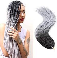 Mèches à tresser pour tout type de tressage, nos nattes à coiffer sont de très bonne qualité à des prix abordable. Sego 24 60cm Crochet Braid Pour Tresses Meche Tresse Africaine Couleur Rajout Cheveux Synthetique Faux Locks 1 Pcs 100g 2 Colors Noir Meche Gris Argente Amazon Fr Beaute Et Parfum