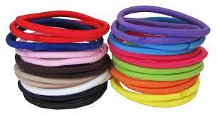 Hipgirl Ouchless Elastic Hair Ties No Metal 26 Count Large Beauty Pony Os Pony Holder Rubber Bands Stay Put Rainb Elastic Hair Ties Hair Ties Hair Elastics
